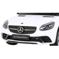 Mercedes Benz SLC300 Dětská baterie do auta Bílá MP3 zvuková světla Dálkové ovládání Pomalý start