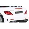 Mercedes Benz SLC300 Dětská baterie do auta Bílá MP3 zvuková světla Dálkové ovládání Pomalý start
