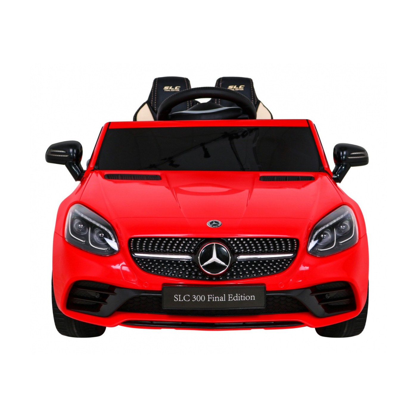Mercedes Benz SLC300 Dětská baterie Auto Červená MP3 Zvukové světla Dálkové ovládání Pomalý start