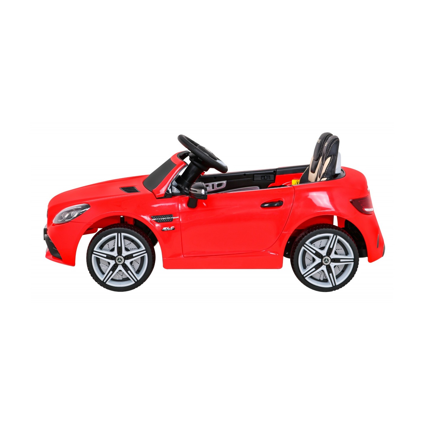 Mercedes Benz SLC300 Dětská baterie Auto Červená MP3 Zvukové světla Dálkové ovládání Pomalý start