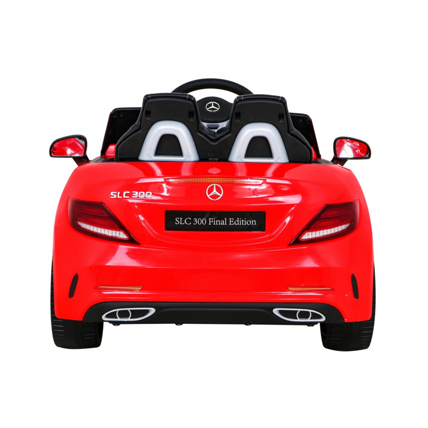 Mercedes Benz SLC300 Dětská baterie Auto Červená MP3 Zvukové světla Dálkové ovládání Pomalý start