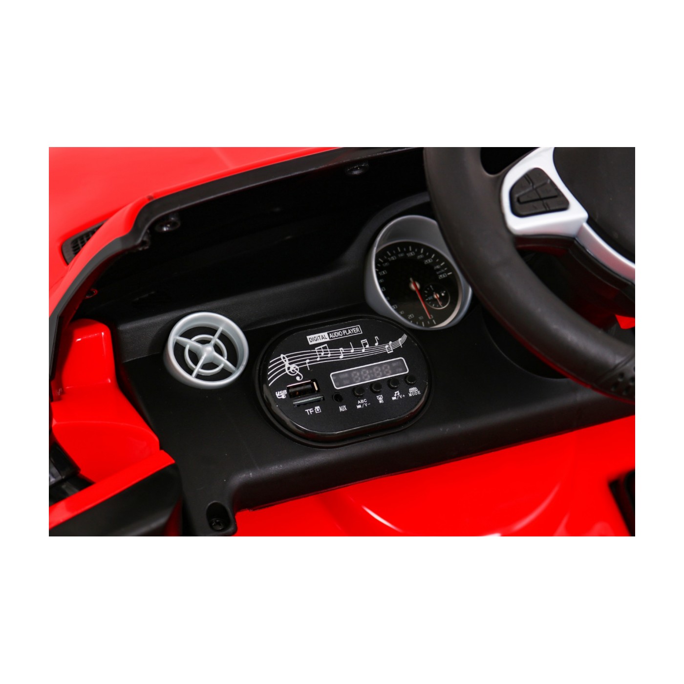 Mercedes Benz SLC300 Dětská baterie Auto Červená MP3 Zvukové světla Dálkové ovládání Pomalý start