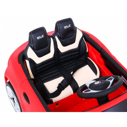 Mercedes Benz SLC300 Dětská baterie Auto Červená MP3 Zvukové světla Dálkové ovládání Pomalý start