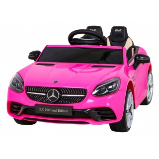 Mercedes Benz SLC300 Dětská baterie Auto Růžový zvuk Světla MP3 Dálkové ovládání Pomalý start