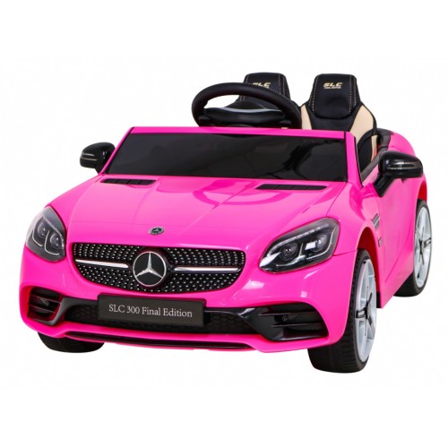 Mercedes Benz SLC300 Dětská baterie Auto Růžový zvuk Světla MP3 Dálkové ovládání Pomalý start