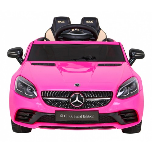 Mercedes Benz SLC300 Dětská baterie Auto Růžový zvuk Světla MP3 Dálkové ovládání Pomalý start