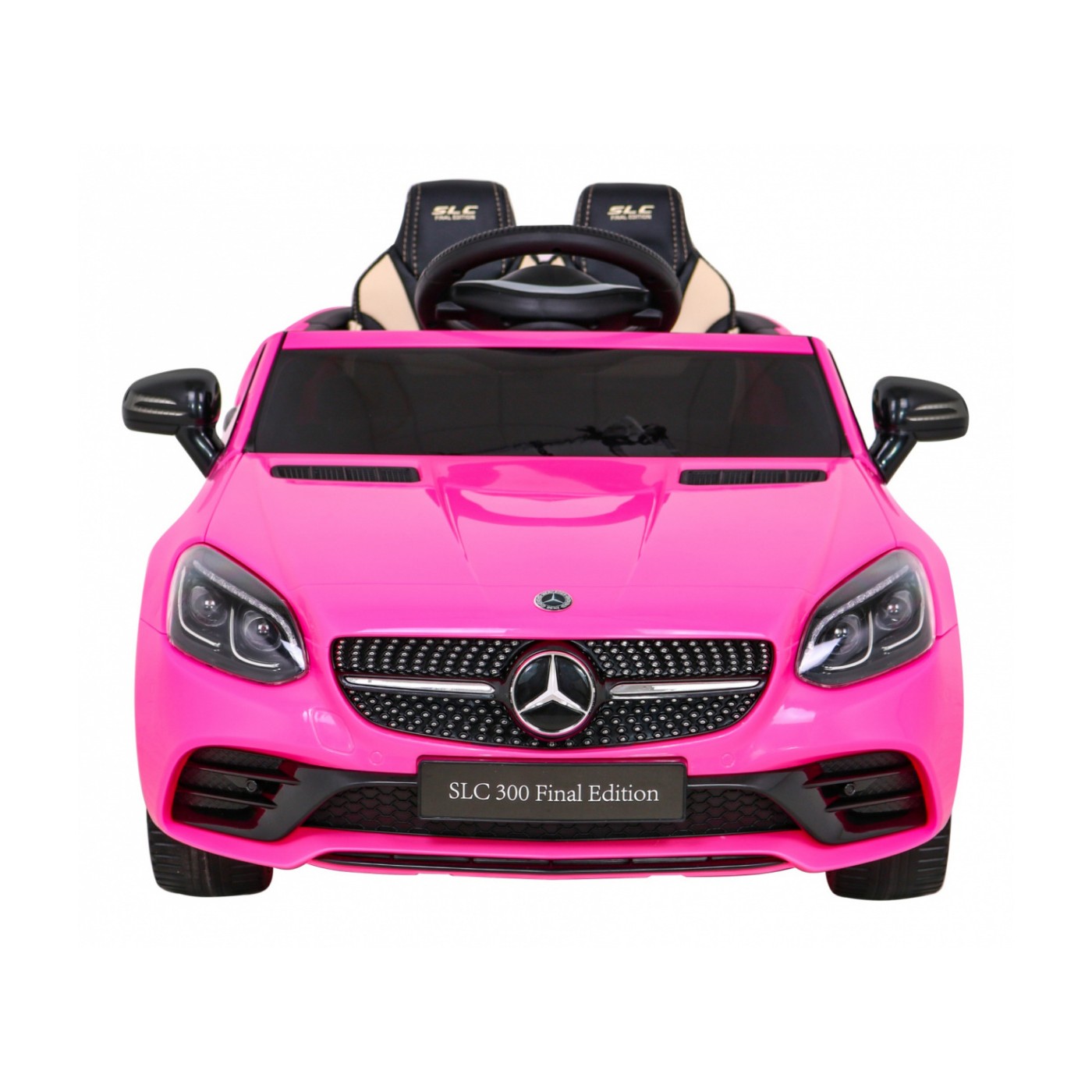 Mercedes Benz SLC300 Dětská baterie Auto Růžový zvuk Světla MP3 Dálkové ovládání Pomalý start