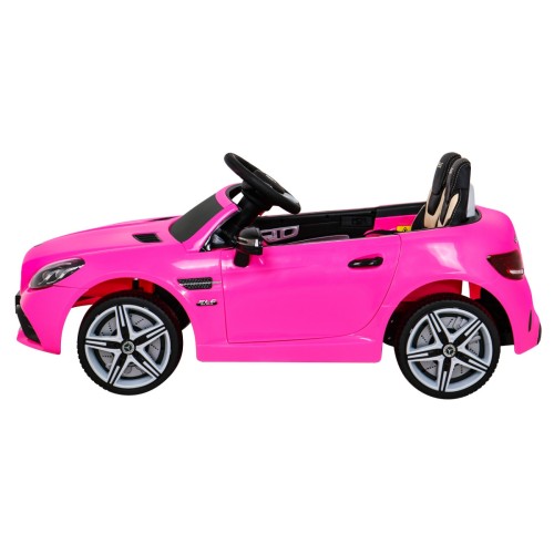 Mercedes Benz SLC300 Dětská baterie Auto Růžový zvuk Světla MP3 Dálkové ovládání Pomalý start