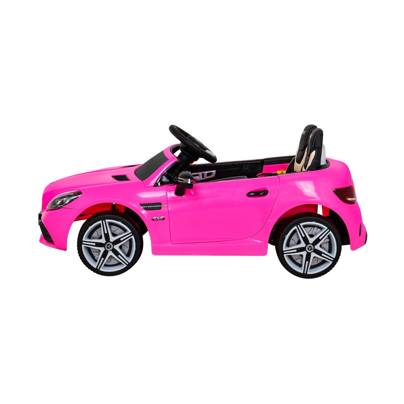 Mercedes Benz SLC300 Dětská baterie Auto Růžový zvuk Světla MP3 Dálkové ovládání Pomalý start