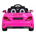 Mercedes Benz SLC300 Dětská baterie Auto Růžový zvuk Světla MP3 Dálkové ovládání Pomalý start