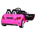 Mercedes Benz SLC300 Dětská baterie Auto Růžový zvuk Světla MP3 Dálkové ovládání Pomalý start