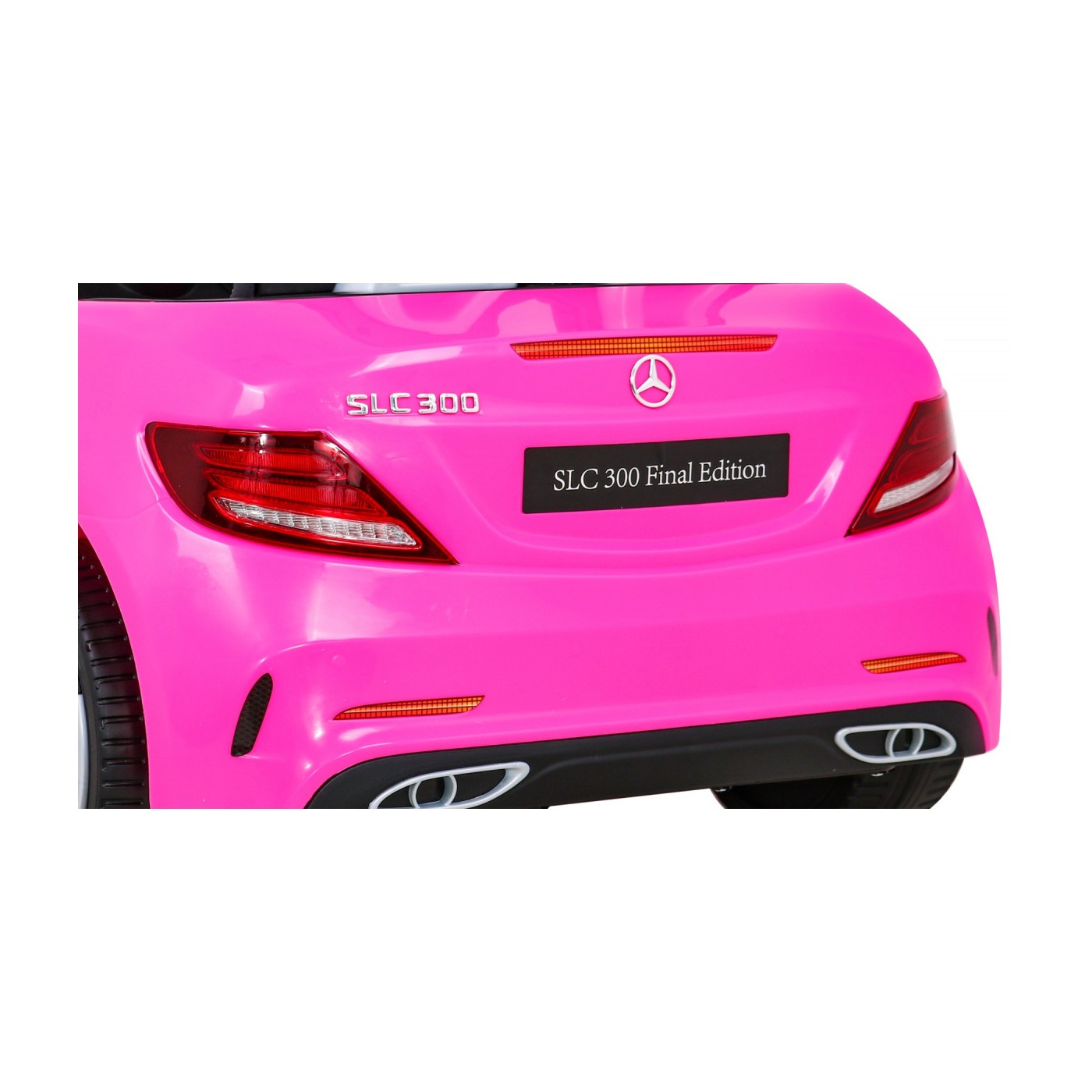 Mercedes Benz SLC300 Dětská baterie Auto Růžový zvuk Světla MP3 Dálkové ovládání Pomalý start