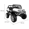 Mercedes BENZ UNIMOG Vozidlo Bílá
