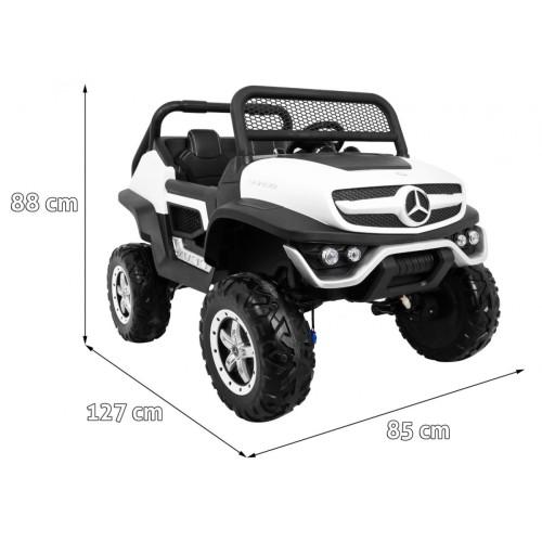 Mercedes BENZ UNIMOG Vozidlo Bílá