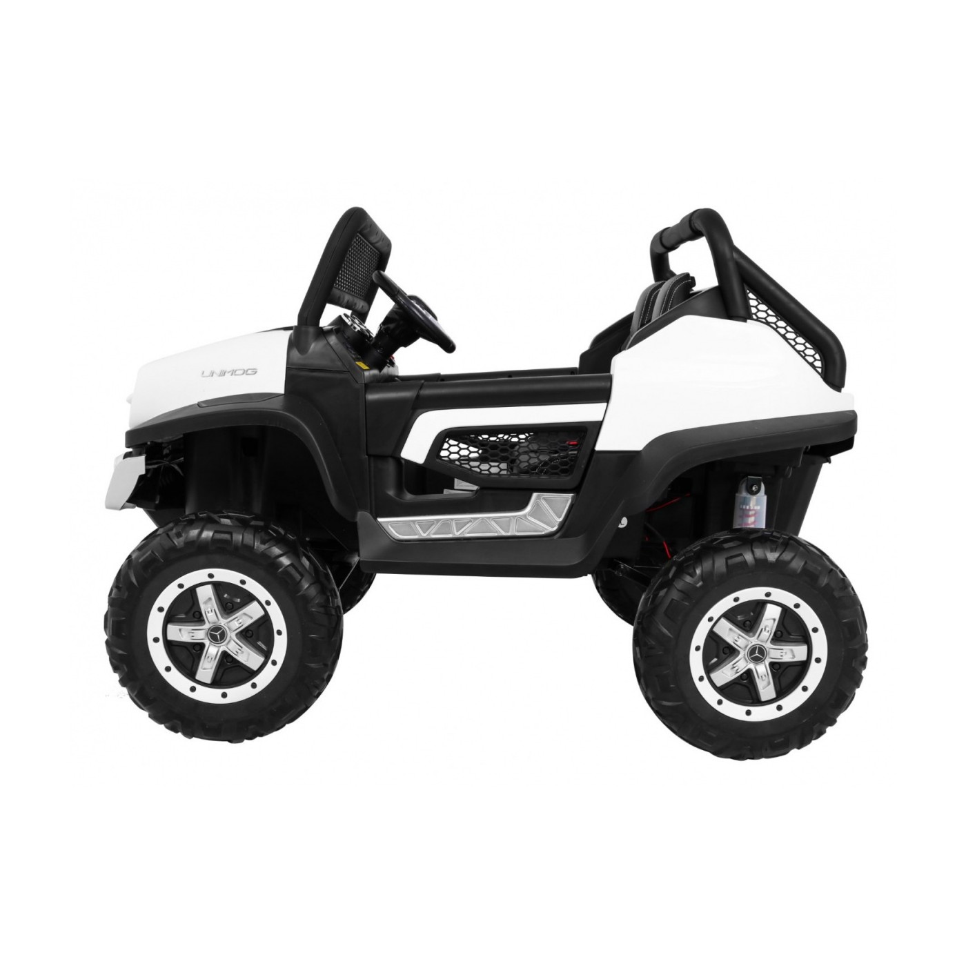 Mercedes BENZ UNIMOG Vozidlo Bílá
