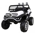 Mercedes Benz Unimog Děti Bílá Pohon 4x4 Dálkový Kufr Pomalý Start MP3 LED
