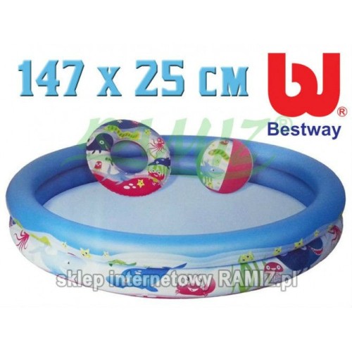 Bazén 147 25 cm Fotbal doplňky BESTWAY