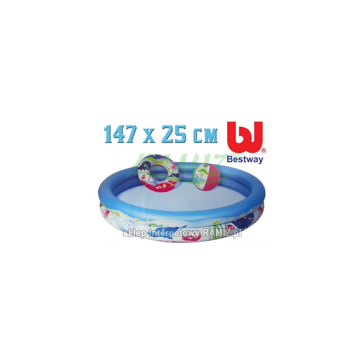 Bazén 147 25 cm Fotbal doplňky BESTWAY