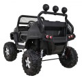 Mercedes Benz Unimog Kids černý 4x4 Drive Remote Trunk Slow Start MP3 LED