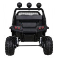 Mercedes Benz Unimog Kids černý 4x4 Drive Remote Trunk Slow Start MP3 LED