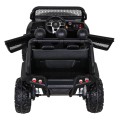 Mercedes Benz Unimog Kids černý 4x4 Drive Remote Trunk Slow Start MP3 LED