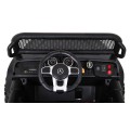 Mercedes Benz Unimog Kids černý 4x4 Drive Remote Trunk Slow Start MP3 LED