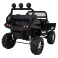 Mercedes Benz Unimog Kids černý 4x4 Drive Remote Trunk Slow Start MP3 LED