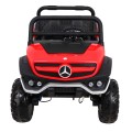 Mercedes Benz Unimog Kids červená 4x4 Drive Remote Trunk Slow Start MP3 LED