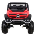 Mercedes Benz Unimog Kids červená 4x4 Drive Remote Trunk Slow Start MP3 LED