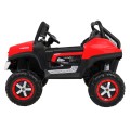 Mercedes Benz Unimog Kids červená 4x4 Drive Remote Trunk Slow Start MP3 LED