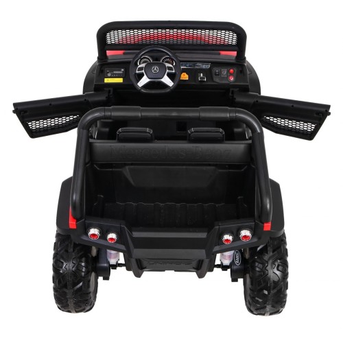 Mercedes Benz Unimog Kids červená 4x4 Drive Remote Trunk Slow Start MP3 LED