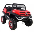 Mercedes Benz Unimog Kids červená 4x4 Drive Remote Trunk Slow Start MP3 LED
