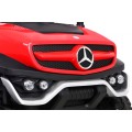 Mercedes Benz Unimog Kids červená 4x4 Drive Remote Trunk Slow Start MP3 LED