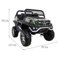 Dětský lak Mercedes Benz Unimog Moro Naped 4x4 dálkové ovládání kufr pomalý start rádio MP3 LED