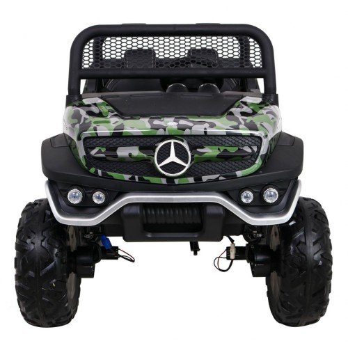 Dětský lak Mercedes Benz Unimog Moro Naped 4x4 dálkové ovládání kufr pomalý start rádio MP3 LED