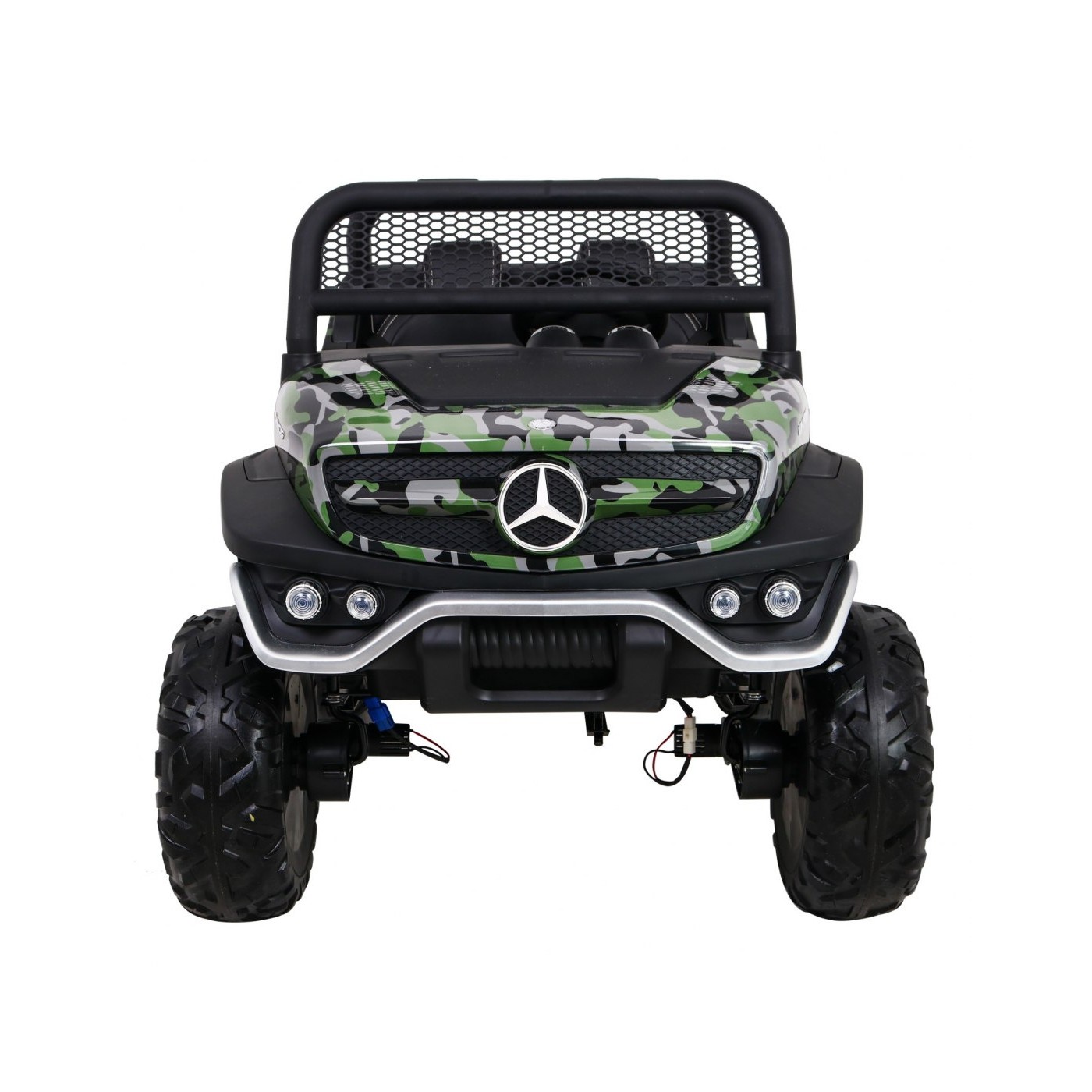 Dětský lak Mercedes Benz Unimog Moro Naped 4x4 dálkové ovládání kufr pomalý start rádio MP3 LED