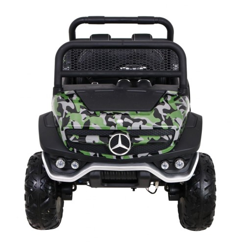 Dětský lak Mercedes Benz Unimog Moro Naped 4x4 dálkové ovládání kufr pomalý start rádio MP3 LED