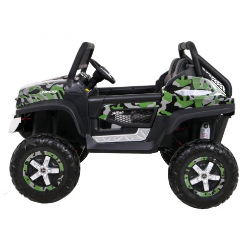 Dětský lak Mercedes Benz Unimog Moro Naped 4x4 dálkové ovládání kufr pomalý start rádio MP3 LED