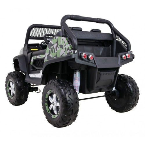 Dětský lak Mercedes Benz Unimog Moro Naped 4x4 dálkové ovládání kufr pomalý start rádio MP3 LED