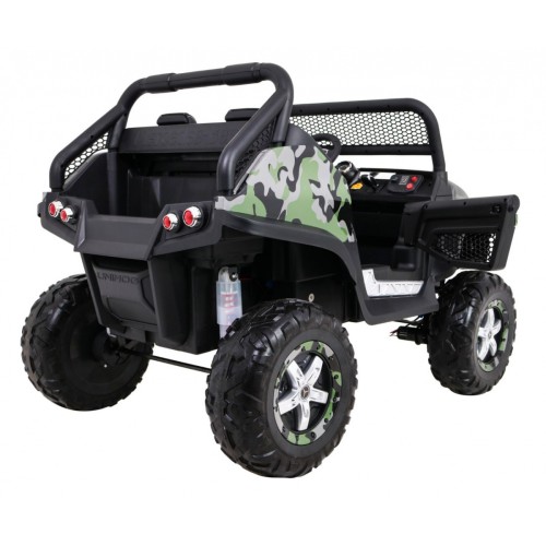 Dětský lak Mercedes Benz Unimog Moro Naped 4x4 dálkové ovládání kufr pomalý start rádio MP3 LED