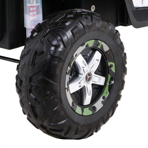 Dětský lak Mercedes Benz Unimog Moro Naped 4x4 dálkové ovládání kufr pomalý start rádio MP3 LED