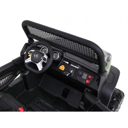 Dětský lak Mercedes Benz Unimog Moro Naped 4x4 dálkové ovládání kufr pomalý start rádio MP3 LED