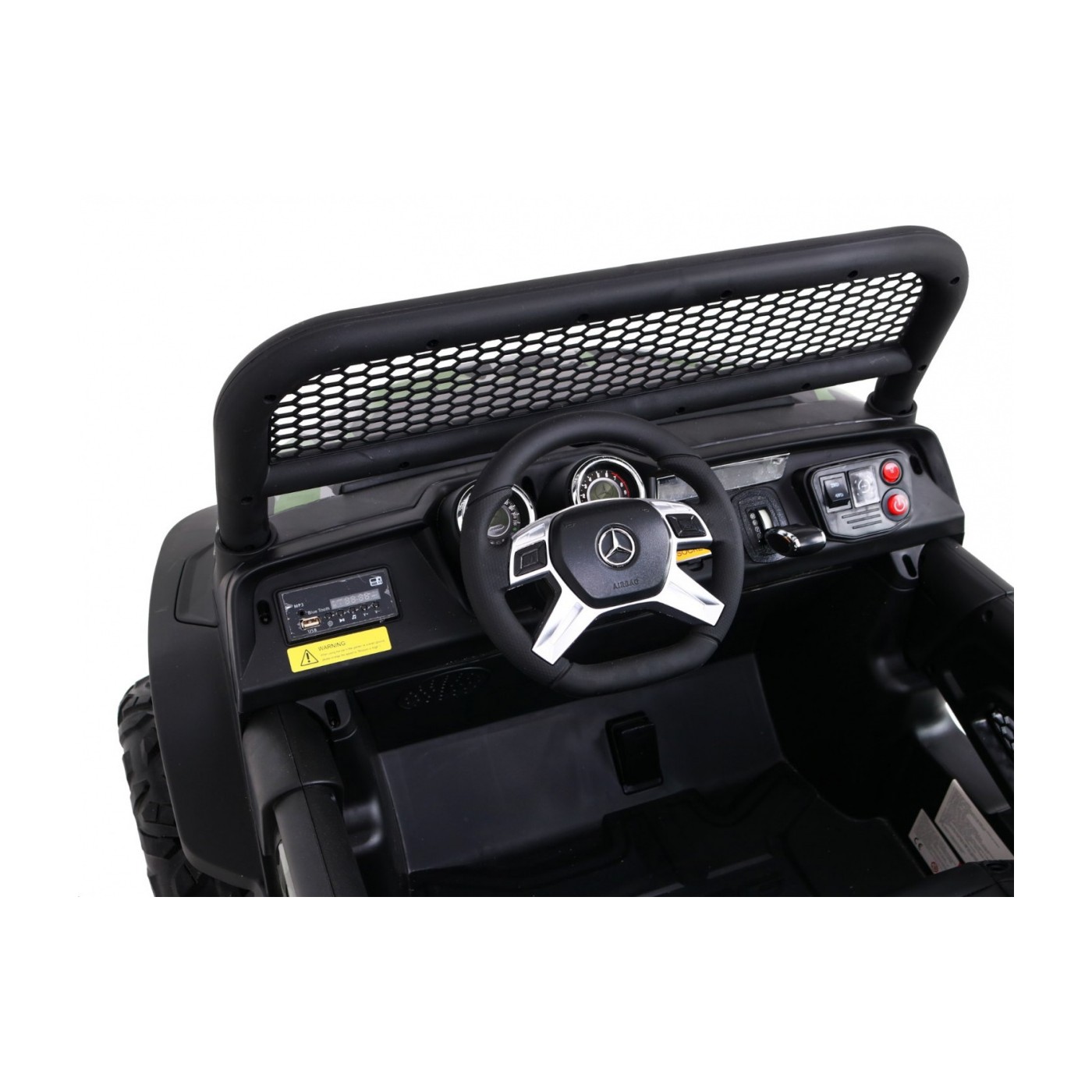 Dětský lak Mercedes Benz Unimog Moro Naped 4x4 dálkové ovládání kufr pomalý start rádio MP3 LED