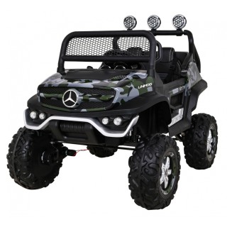 Dětský lak Mercedes Benz Unimog Moro + Naped 4x4 + dálkové ovládání + kufr + start zdarma + MP3 LED