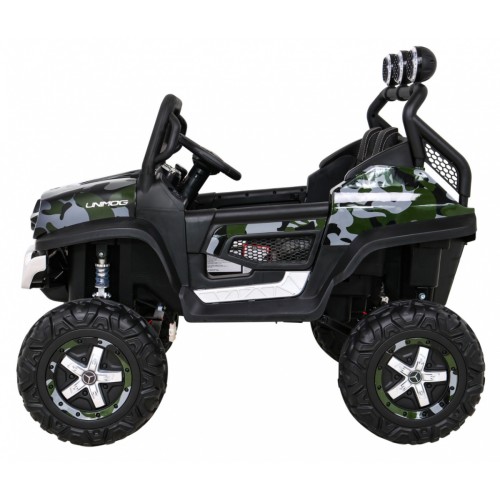 Dětský lak Mercedes Benz Unimog Moro + Naped 4x4 + dálkové ovládání + kufr + start zdarma + MP3 LED