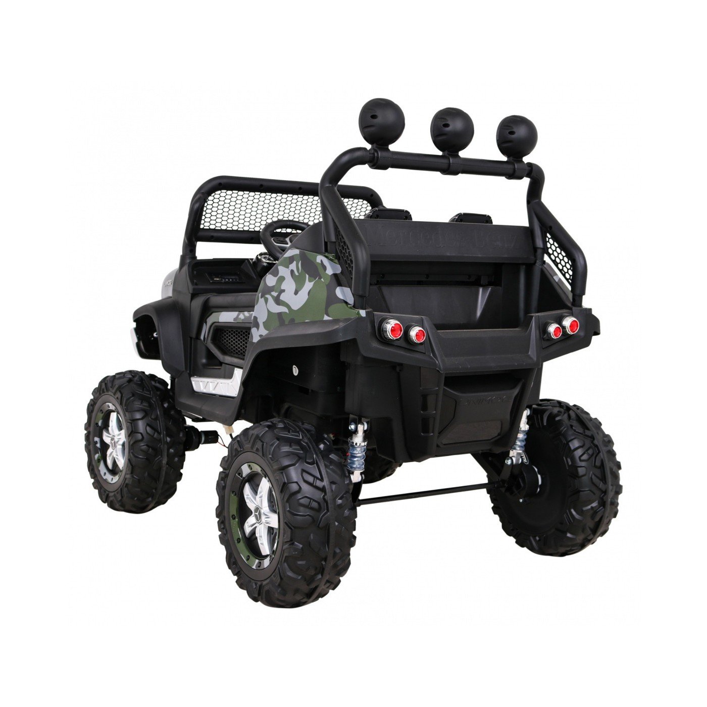 Dětský lak Mercedes Benz Unimog Moro + Naped 4x4 + dálkové ovládání + kufr + start zdarma + MP3 LED