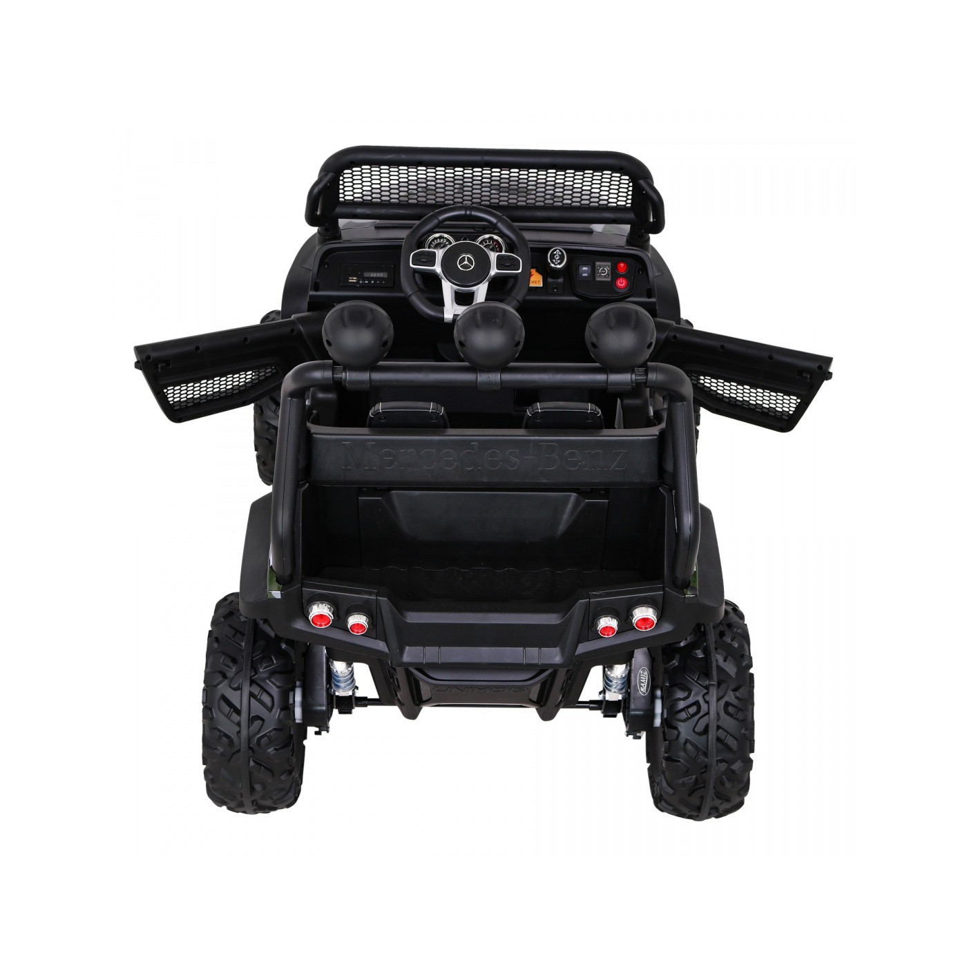 Dětský lak Mercedes Benz Unimog Moro + Naped 4x4 + dálkové ovládání + kufr + start zdarma + MP3 LED