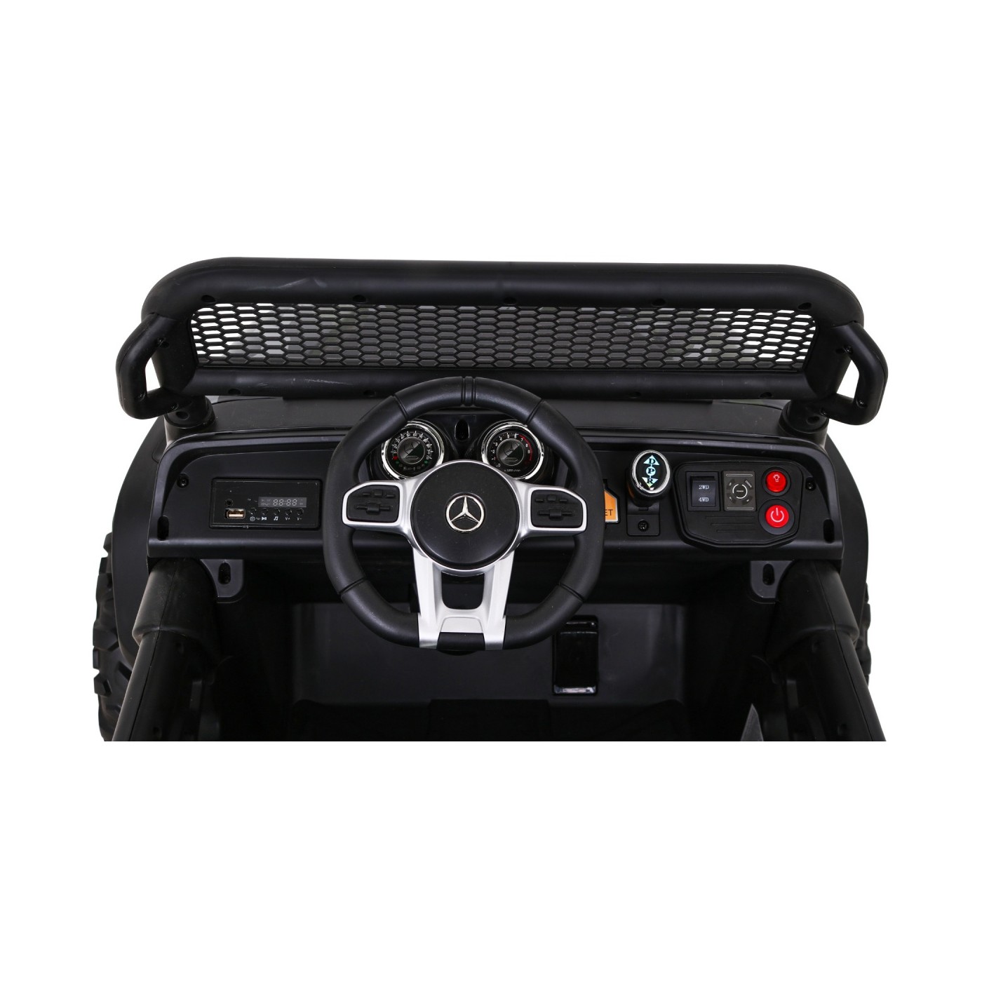 Dětský lak Mercedes Benz Unimog Moro + Naped 4x4 + dálkové ovládání + kufr + start zdarma + MP3 LED
