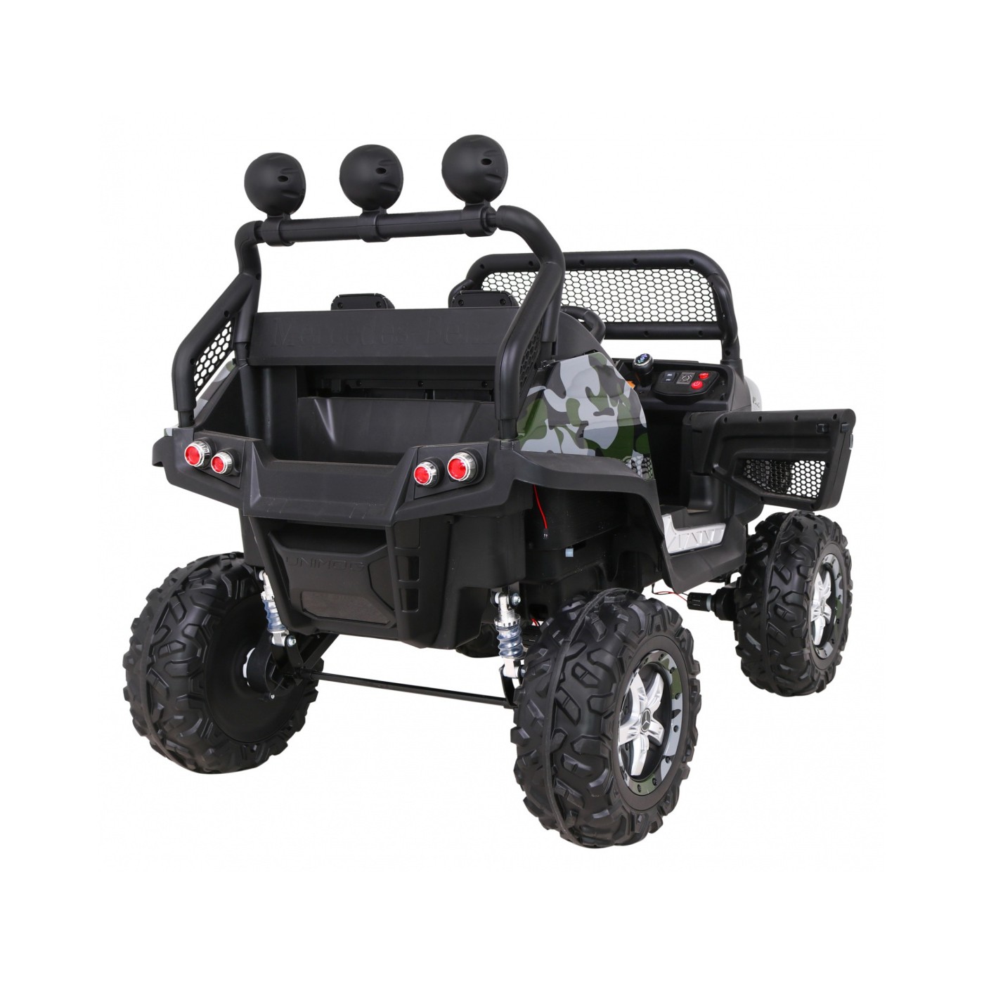 Dětský lak Mercedes Benz Unimog Moro + Naped 4x4 + dálkové ovládání + kufr + start zdarma + MP3 LED