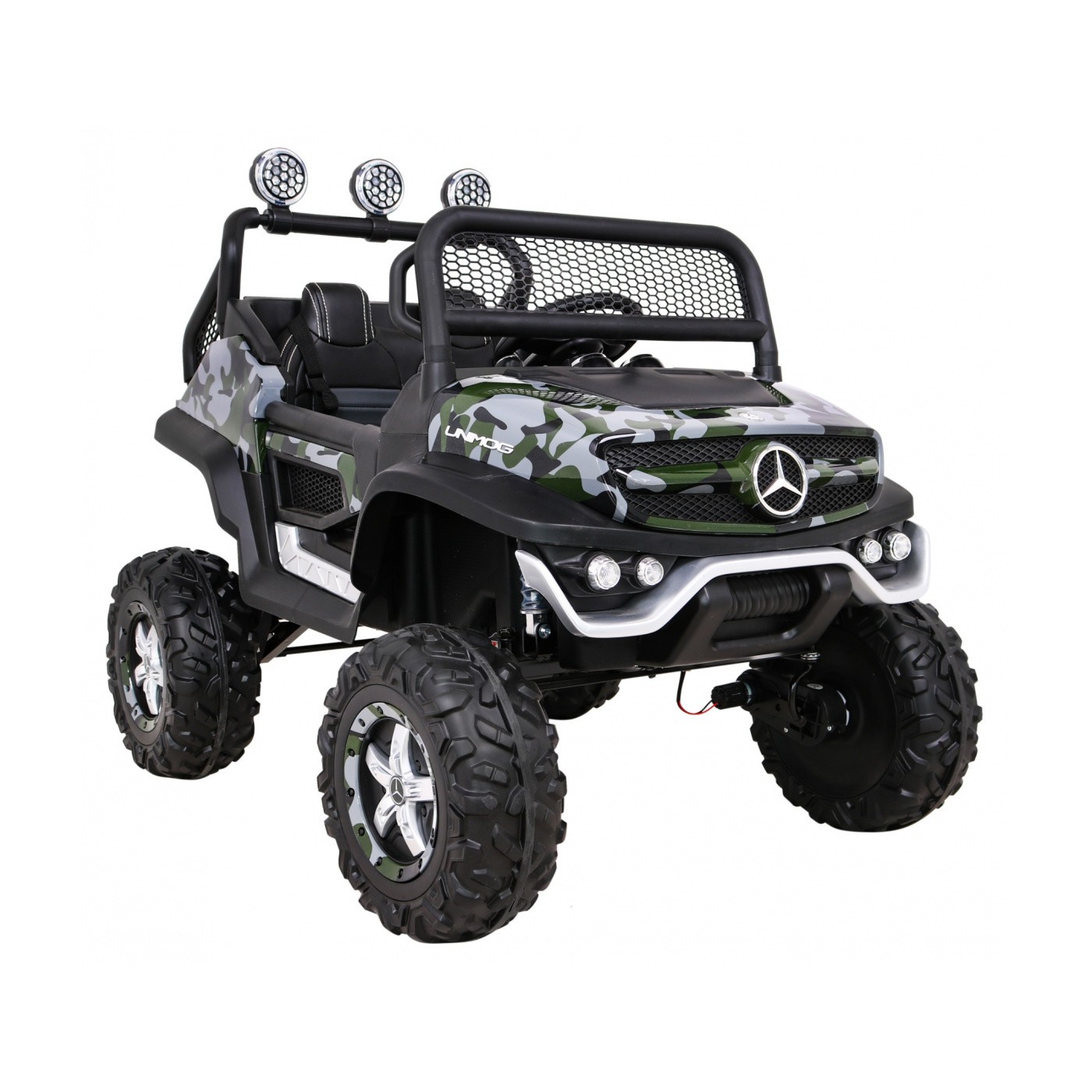 Dětský lak Mercedes Benz Unimog Moro + Naped 4x4 + dálkové ovládání + kufr + start zdarma + MP3 LED